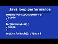 java for loop VS for each loop VS forEach method (performance test)