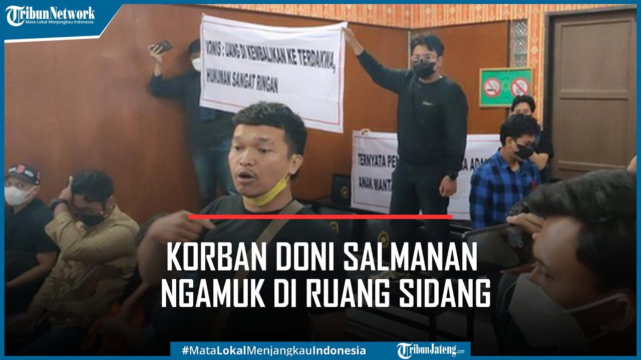 Barang Bukti Dirampas Untuk Negara, Korban Doni Salmanan Ngamuk Di Ruang Sidang - YouTube