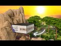 Modern Side Cliff STARTER House | The Sims 4 Speed Build Stop Motion | NO CC | RGR Gaming