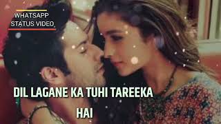 WhatsApp Status Video Song | Muskurane Bhi Tujhi Se Seekha Hain | Varun | Alia | Romantic Sad Song