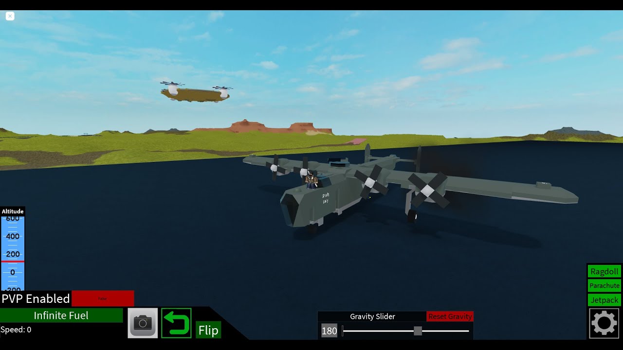 Showcasing B-24 Liberator In Plane Crazy Roblox - YouTube