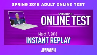 Jeopardy! Spring 2018 Adult Online Test: Day 2 Clues | JEOPARDY!