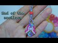 Macrame necklace tutorial: How to make a macrame sliding knot and end of the necklace