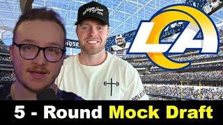 LA Rams 5 - Round Mock Draft with Jake Ellenbogen