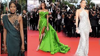 Naomi Campbell, Winnie Harlow & Bella Haid At Cannes 2018 Red Carpet