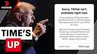 TikTok goes dark in America and users are in meltdown | 7NEWS