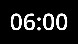 6 MINUTE TIMER - No Sound - Full HD 1080p - COUNTDOWN - 360 SECOND TIMER