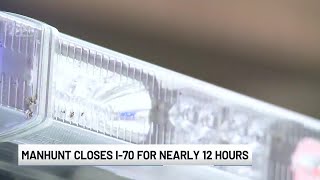 Armed suspect caught after nearly 11-hour manhunt that shut down I-70