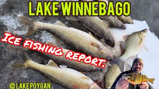 Lake Winnebago @ Lake Poygan ice conditions @ ice fishing report !! 1/30/2025