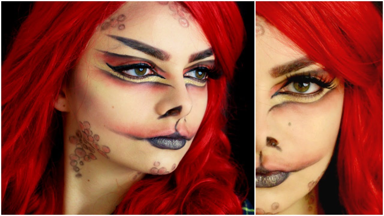 Fire Dragon Halloween Makeup Tutorial Youtube