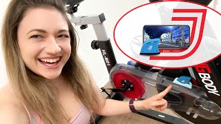 TRYING OUT JACFIT 🚴‍♀️ Is It The Peleton Killer!?! 🚲  Gamify ANY Bike  | VICKIE COMEDY