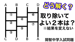 【第32問】開智中学2004年の入試問題【気付けばスッキリ！受験算数】