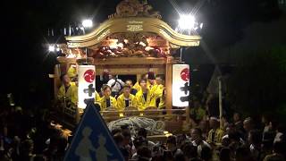 2019年服織田神社祭典　お囃子共演　１１丁目「屋台下」