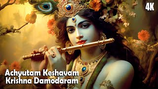 Achyutam Keshavam Krishna Damodaram | First Devotional AI Music Video | Krishna Bhajan | Bhakti Song