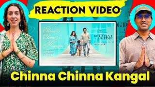 Frandia Reacts to Chinna Chinna Kangal (Lyrical) | The Greatest Of All Time | Thalapathy Vijay