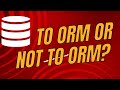 Should you use an ORM? A query builder? Or raw SQL?