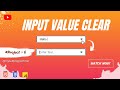 How to Clear Input Fields in JavaScript    #html #css #javascript