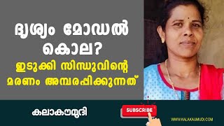 ദൃശ്യം മോഡൽകൊല?ഇടുക്കി സിന്ധുവിന്റെ മരണം അമ്പരപ്പിക്കുന്നത്