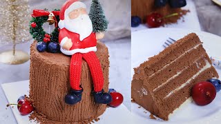 A must-try Christmas log cake recipe,  super fluffy and rich