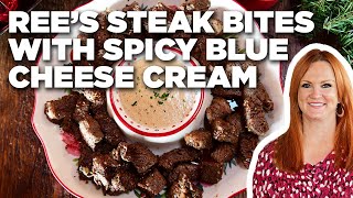 Ree Drummond's Steak Bites with Spicy Blue Cheese Cream | The Pioneer Woman | Food Network