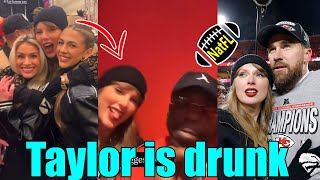 Travis Kelce \u0026 Taylor Swift get Drunk at exclusive private Party to celebrate AFC Championship