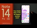 Does Redmi Note 14 Pro 5G Support Android Auto?