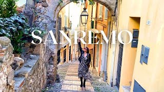 Walk in SANREMO, Italy! Just 1 hour from Nice! Beautiful place on the coast of Liguria!