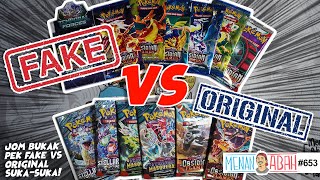 Kad POKEMON FAKE VS ORIGINAL?? Meh tengok perbezaan keduanya! [Menan Abah Ep.653]