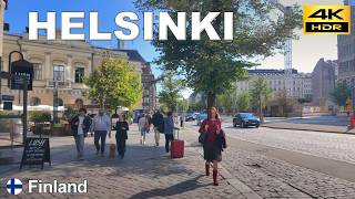 Helsinki - 4K Walking Tour | Exploring Downtown Helsinki | Finland 🇫🇮 Sep 2024 [4K HDR]