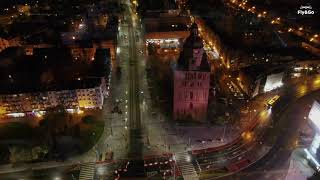 Fly\u0026Go Gorzów Wielkopolski nocą 4K