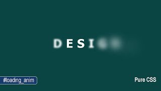 How to Create a Glowing Text as Loading Page with CSS Code?