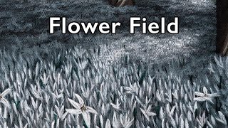 Painting a Flower Field in Acrylics