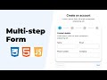 Create Multi-step Form using HTML, CSS & JavaScript | Multi-step Signup Form