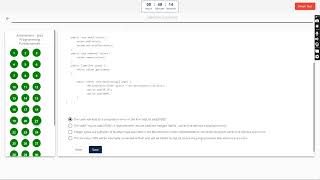Infosys Springboard Assessment - Java Programming Fundamentals Answer