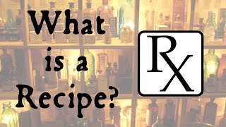 What's the Recipe for a Recipe?