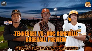 Tennessee vs. UNC Asheville Baseball Preview