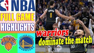 New York Knicks vs Golden State Warriors [FULL GAME] QTR Mar 18, 2024 | NBA Highlights 2024