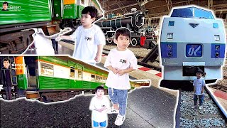 เดินเล่นที่สถานีรถไฟหัวลำโพงกับน้องภูผา #น้องภูผา #train #boy #277