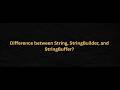 Crack Java Interviews: String vs StringBuilder vs StringBuffer + HashMap