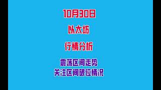 2023年10月30日以太坊行情分析及操作建议