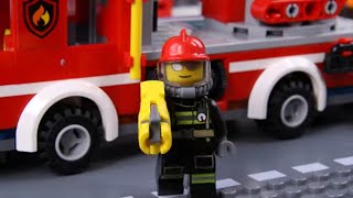 Billy the Firefighter to the Rescue!!? | LEGO City Firetruck Fail | Billy Bricks Stop Motion