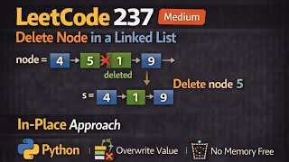 Leetcode problem 237 || Delete Node in a Linked List || python || level medium || solution