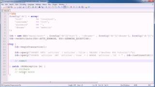 PHP Tutorials PDO Transactions Part 7 7