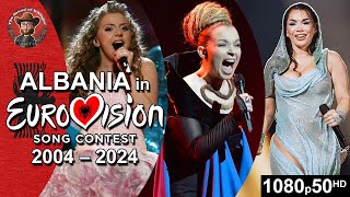 Albania 🇦🇱 in Eurovision Song Contest (2004-2024)