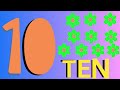 numeral 10 counting 10 objects