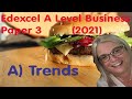Edexcel A Level Business Paper 3 (2021) Investigating business in a competitive environment A Trends
