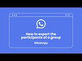 Watiffy | How to export the participants of a WhatsApp group