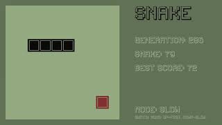 Snake AI learning ANN with genetic algorithm