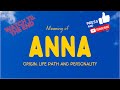 Meaning of the name Anna. Origin, life path & personality.