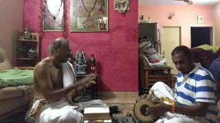 R Sankaranarayanan Tani in Practice with V Lakshminarayanan Baghavathar in 19 1/2 beats Sandha Talam